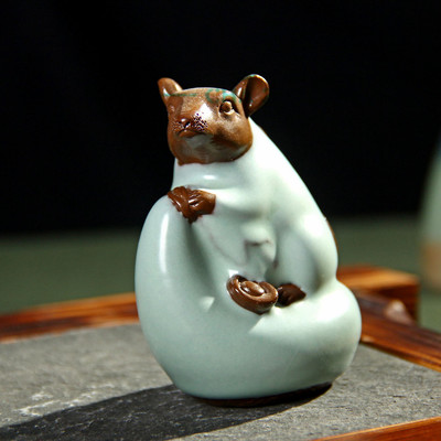 三藏茶寵批發 吉鼠汝窯茶寵引領雅致茶生活，廠家直銷品質保障